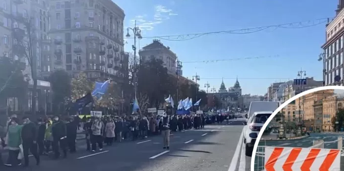 В центре Киева – протесты, улицы перекрыли: как объехать (видео)