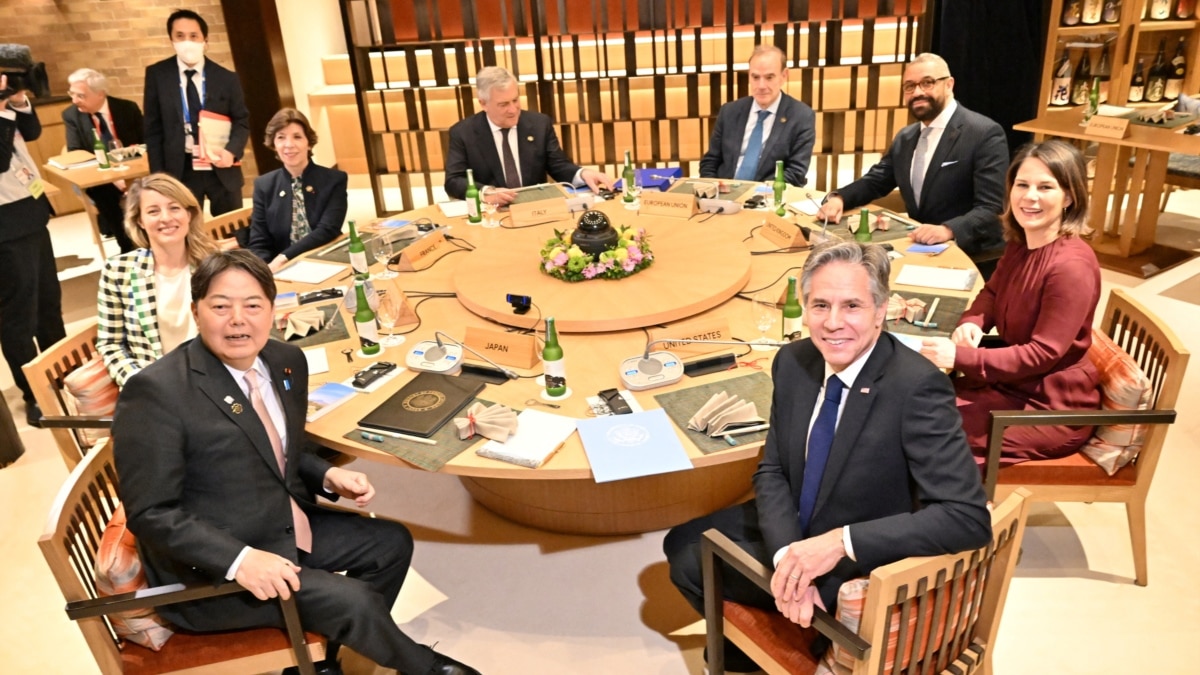 Міністри G7 домовилися надалі посилювати санкції проти Росії та підтримувати Україну – МЗС Японії