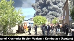 Another fire at a Russian oil refinery in Tuapse after a drone attack